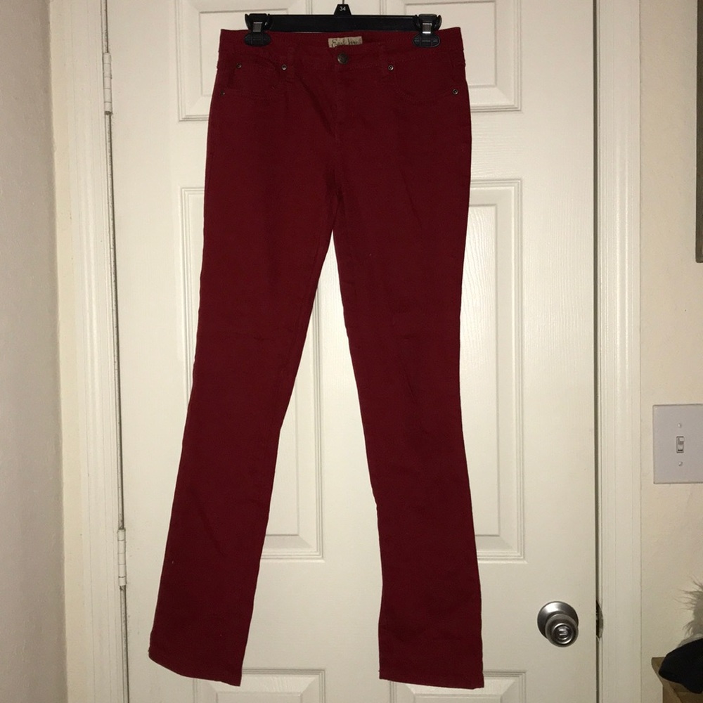 Red jeans